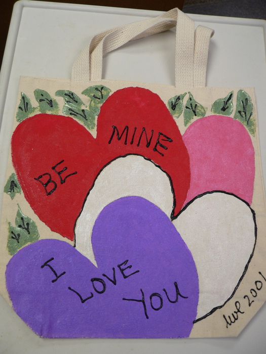 "Be Mine" tote bag by Linda Lewis